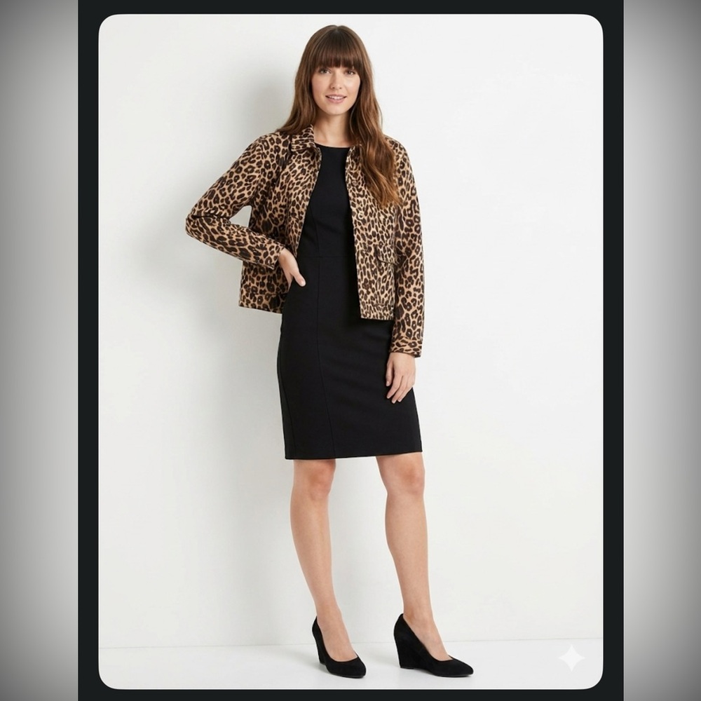 Mexx Leopard Print Teddy Jacket